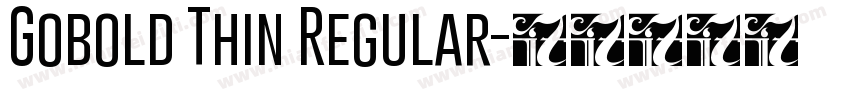Gobold Thin Regular字体转换